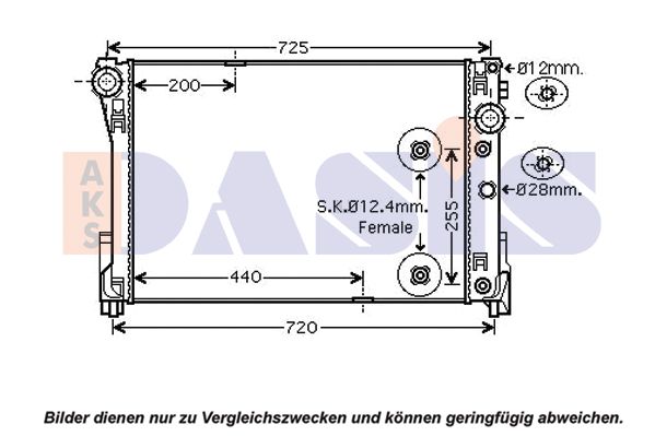 AKS DASIS Radiaator,mootorijahutus 120101N